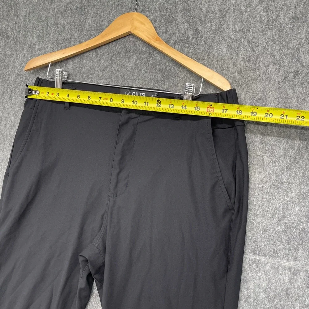 Cuts Pants Mens XL Black Technical Stretch Tapered Athletic AO Joggers